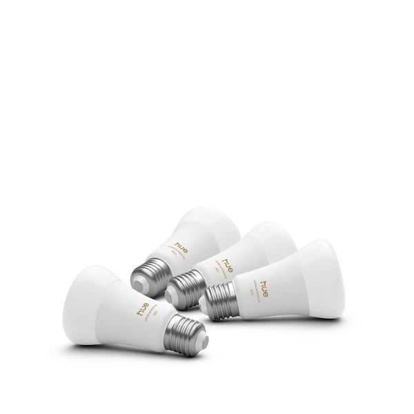 Philips Hue LED-smartlampa, White ambiance, E27, 810 lm, 4-pack