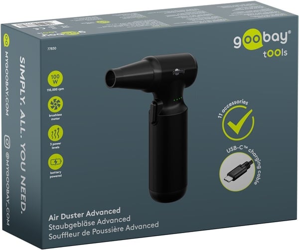 Goobay Luftblåsare Advanced, svart