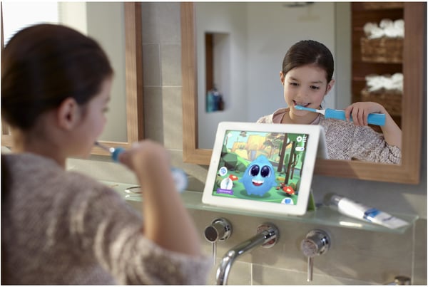 Philips HX6322/04 Sonicare For Kids Sonic -elektrisk tandbørste, aqua