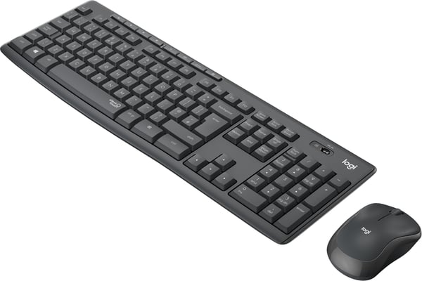 Logitech MK295 tangentbord och mus, svart