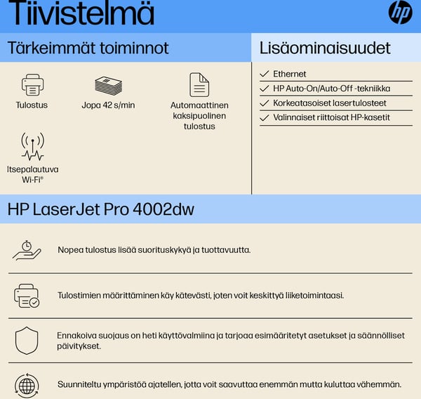 HP LaserJet Pro 4002dw -printer