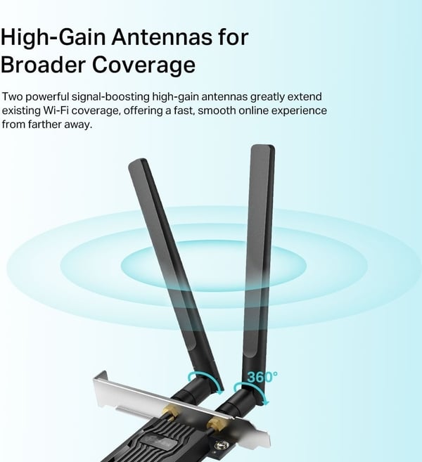 TP-LINK Archer TX20E WiFi 6 Bluetooth 5.2 PCIe-adapter