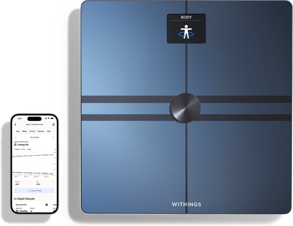 Withings Body Comp Black - kropssammensætningsvægt med wifi-forbindelse Withings Body Comp Black - kropssammensætningsvægt med wifi-forbindelse