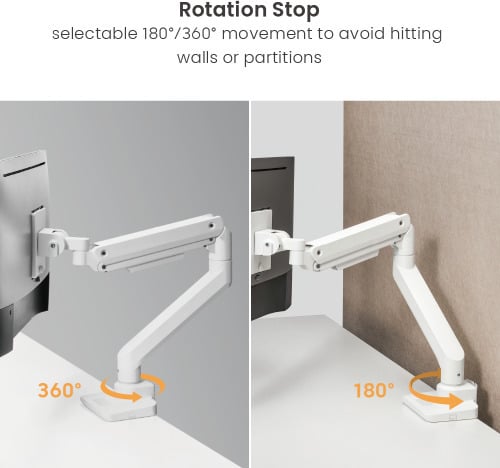 Mozi Infinity Line -monitorfäste, polerat aluminium