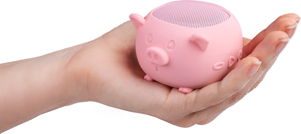 ProCaster Oink! Bluetooth-högtalare, rosa