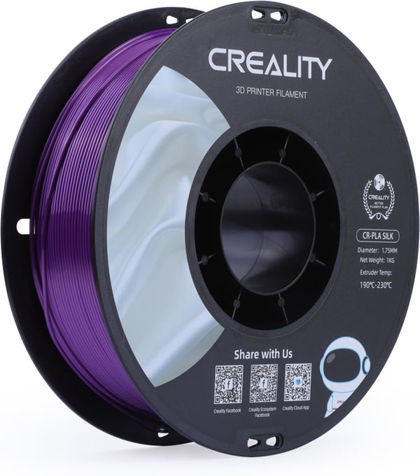 Creality CR-PLA Silk -filament til 3D-printere, 1,75 mm, lilla