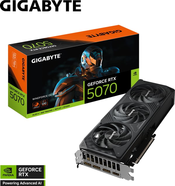 Gigabyte GeForce RTX 5070 WINDFORCE OC SFF 12 GB grafikkort