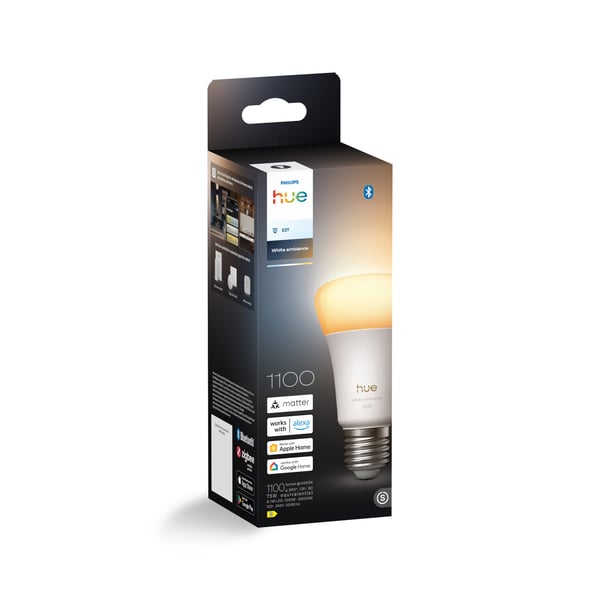 Philips Hue LED smartlampa, White ambiance, E27, 1100 lm