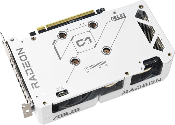 ASUS Dual Radeon RX 9060 XT 16 GB Vit Edition grafikkort