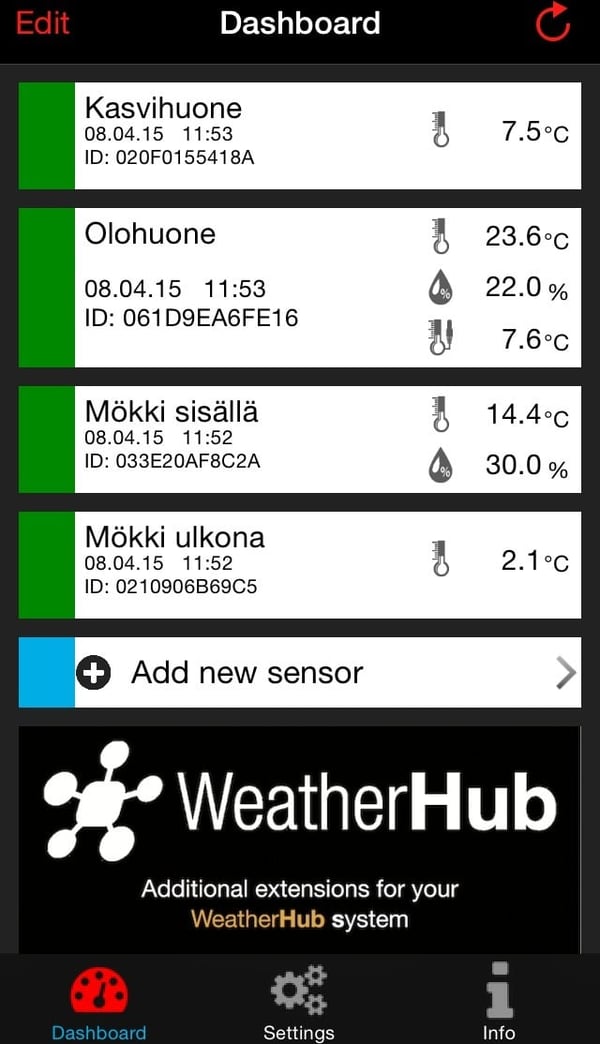 Finlands Termometer 8210 WeatherHub Gateway - vejrstationens gateway