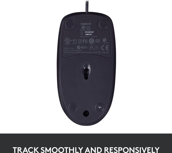 Logitech B100 -mus til erhvervsbrug, sort