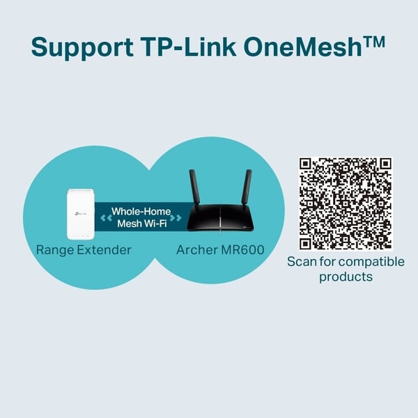 TP-LINK Archer MR600 -4G+ LTE-modem og WiFi-router