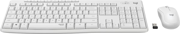 Logitech MK295 tastatur og mus, hvid