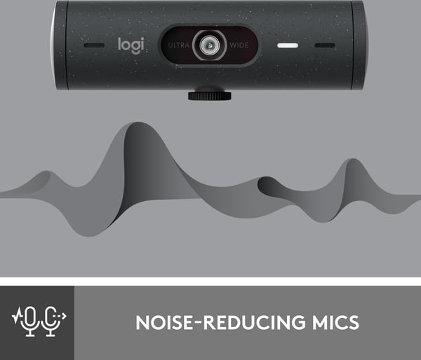 Logitech Brio 500 -webcam, sort