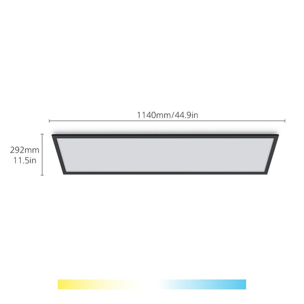 WiZ smart LED-panel, sort, 30 x 120 cm