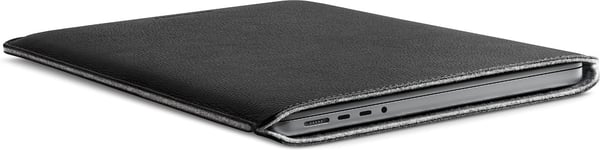 Woolnut Leather Sleeve - beskyttelsesetui til 14" MacBook Pro, sort