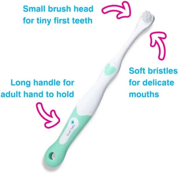 Brush Baby FirstBrush & Teether - tandbørste og biderangle sæt
