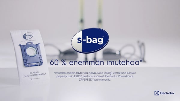 Electrolux E201SM S-Bag Classic Long Performance Mega Pack støvsugerpose, 12 stk.