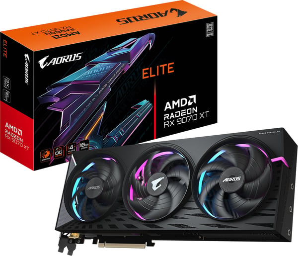 Gigabyte AORUS Radeon RX 9070 XT ELITE 16 GB grafikkort
