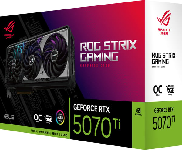 Asus ROG Strix RTX 5070 Ti 16GB GDDR7 grafikkort