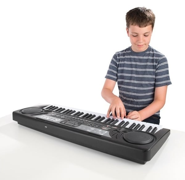 Musik Keyboard och mikrofon