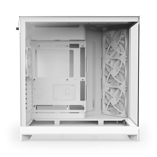 NZXT H9 Flow (2025) ATX-chassi, vitt