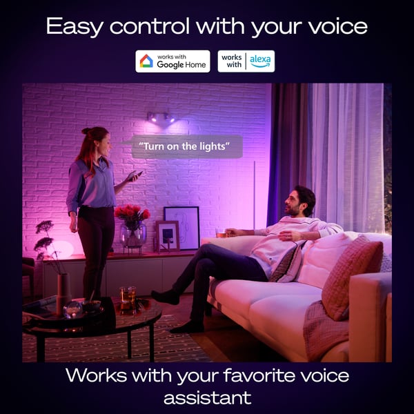 Philips Hue Startpaket, White and Color Ambiance, GU10
