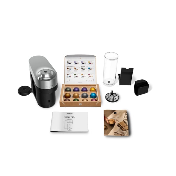 Nespresso Vertuo Pop Plus Deluxe by Sage kapselmaskin, titan