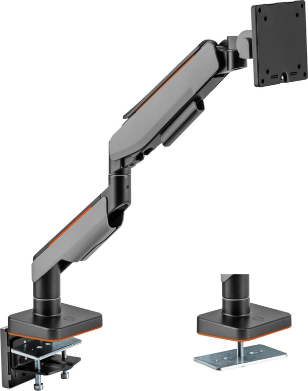 Mozi Heavy Duty Gaming -skärmstativ, matt svart-grå