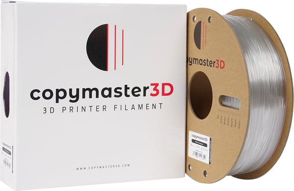 Copymaster3D PET-G filament til 3D-printere, 1,75 mm, gennemsigtig