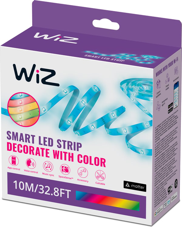 WiZ RGB LED-stribe - lysbånd, 10 m