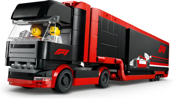 LEGO City 60445 – F1-lastbil og F1-biler RB20 og AMR24