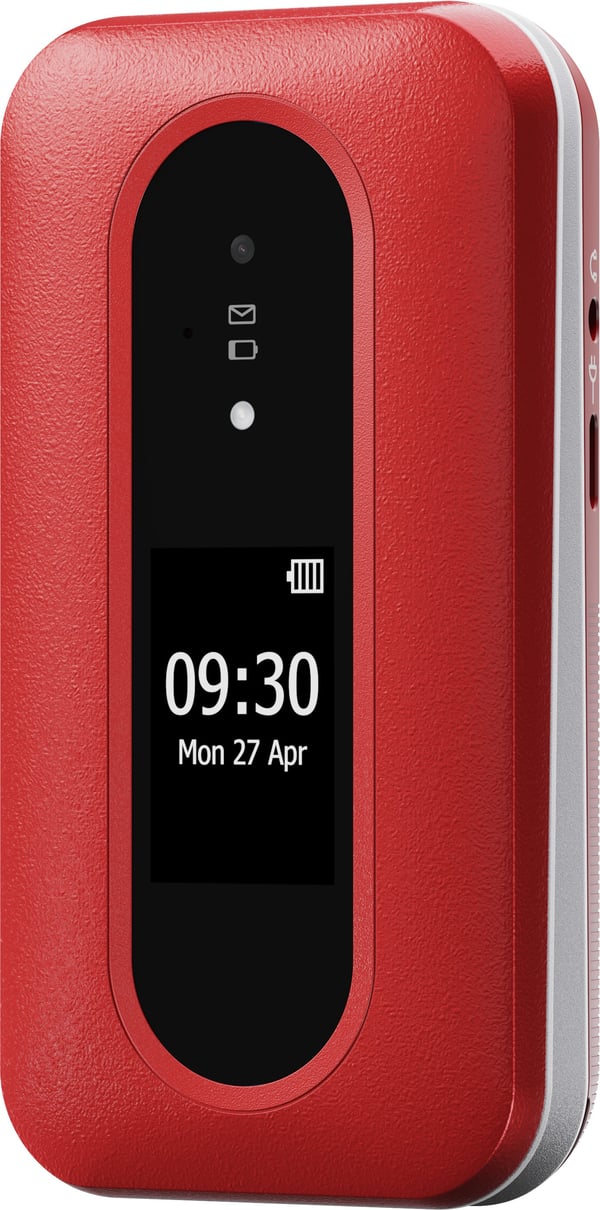 Doro Leva L31 - grundtelefon, rød / hvid