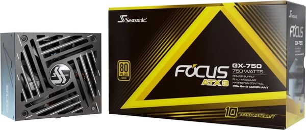 Seasonic FOCUS GX-750 ATX 3.1 (2024) -strømforsyning, sort, 750 W