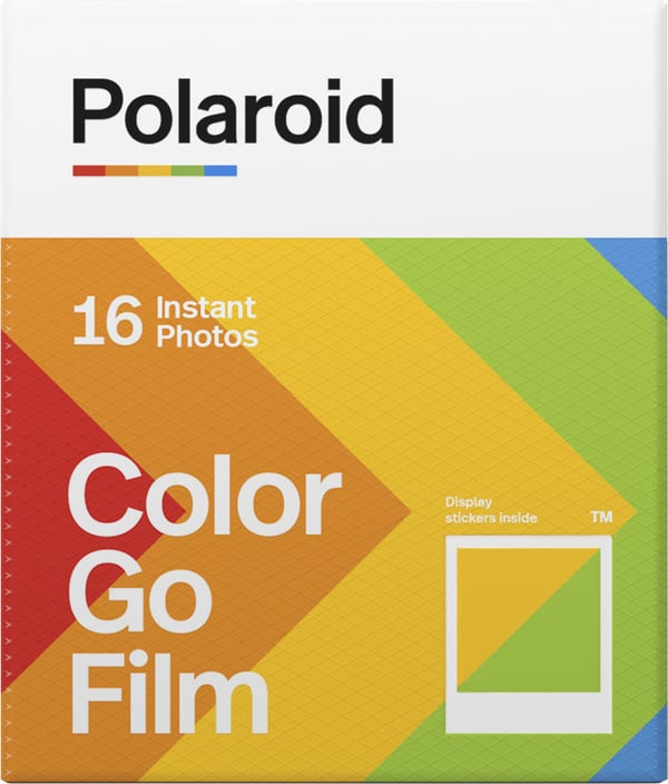 Polaroid Go Film Dobbeltpakke farvefilm, hvid ramme, 16 ark