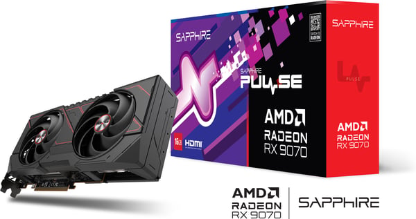 Sapphire PULSE AMD Radeon RX 9070 grafikprocessor