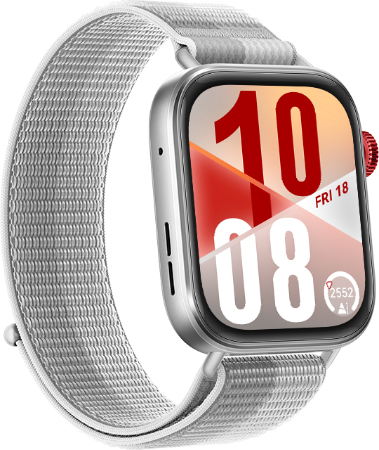 Huawei Fit 4 smartklocka, 38 mm, Silver Vävd