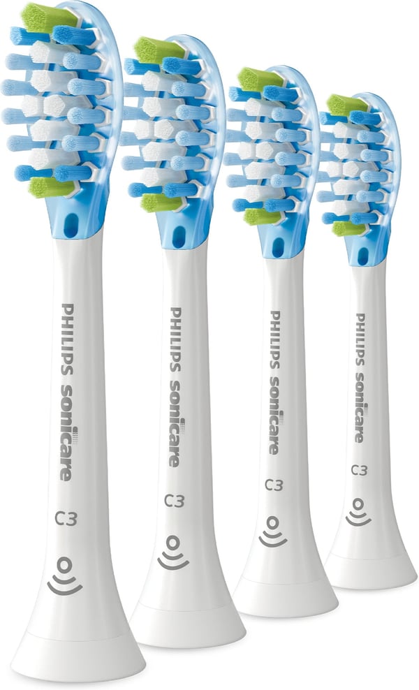 Philips Sonicare C3 Premium Plackskydd ersättningsborstar, 4 st, HX9044/87