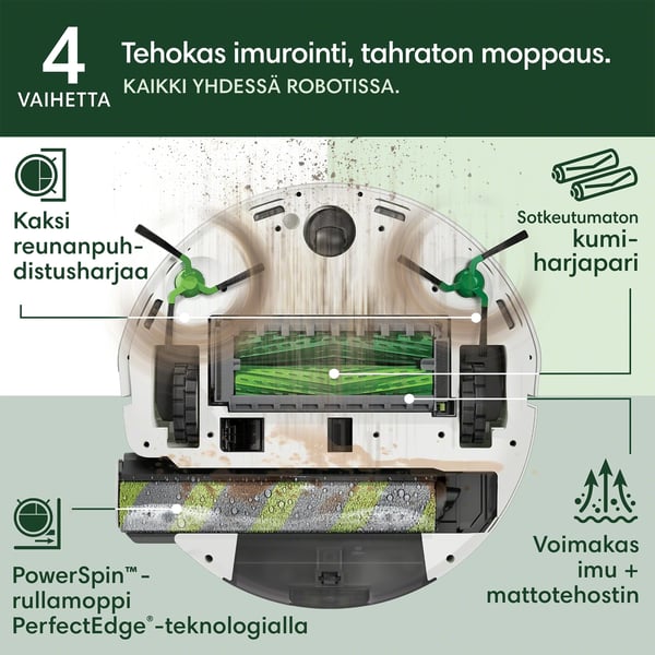 Roomba Max 705 Combo-robot + AutoWash-docka, vit