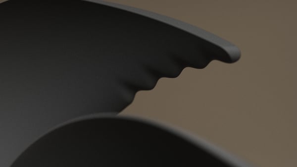 HAVN H12 chassifläkt 120 x 30 mm, svart, 3 st