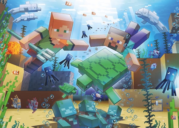 Minecraft Mosaic -pussel, 1000 bitar
