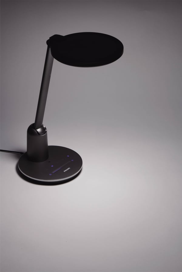 Philips Einstein DSK602 -skrivebordslampe, grå