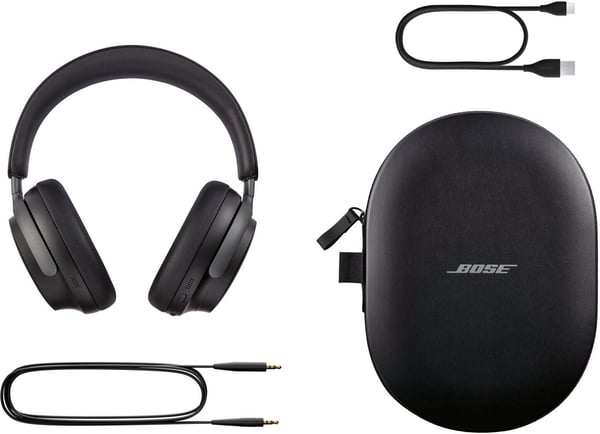 Bose QuietComfort Ultra hörlurar med aktiv brusreducering, svart