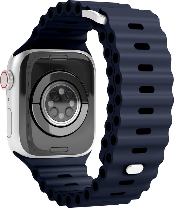 Vonmählen Ocean Band -silikonearmbånd, Apple Watch 38/40/41, mørkeblå