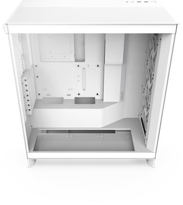 NZXT H7 Flow (2024) ATX-chassis med vindue, hvid