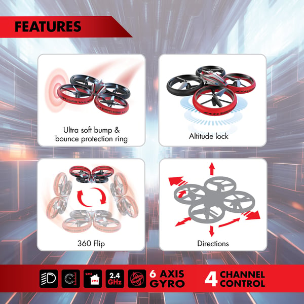 Flybotic Bumper Drone Lite - fjernstyret drone