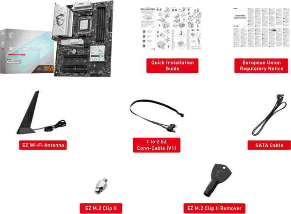 MSI B850 GAMING PLUS WIFI AM5 ATX-moderkort