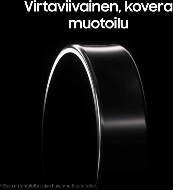 Samsung Galaxy Ring smartring, Titanium Silver, storlek 12