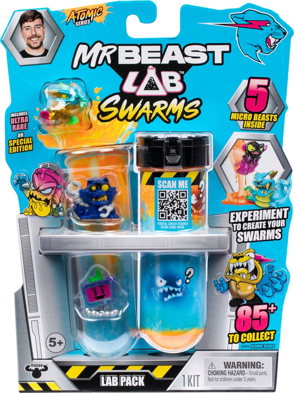 MrBeast Lab Swarms Atomic S2 - 5 figurer, assorterad