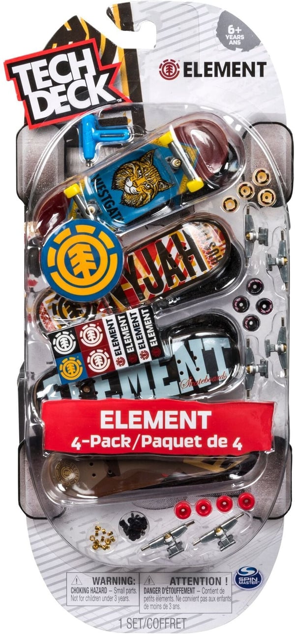 Tech Deck -finger skateboard, 4 st